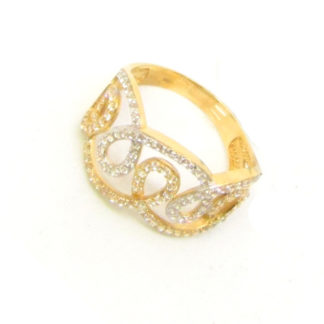 anello donna oro giallo zirconi