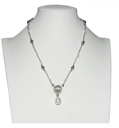 Collana donna argento e perle di acqua dolce Kikilia Fashion