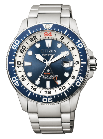 Orologio uomo Citizen Promaster Diver's Eco Drive Super Titanio GMT BJ7111-86L