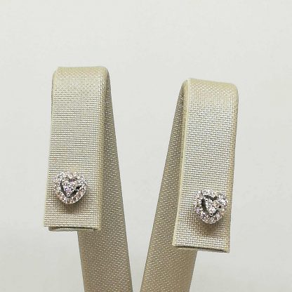 orcup.1 (4)orecchini donna in oro bianco e diamanti cuore pg gioielli