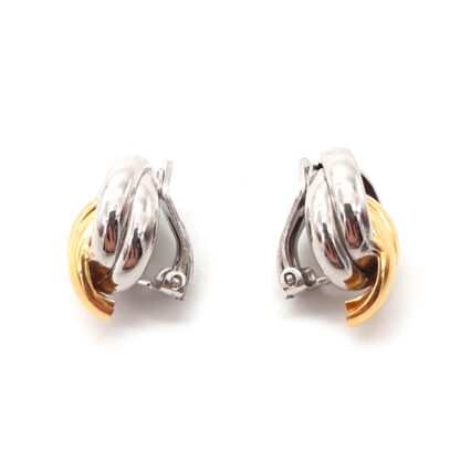 orecchini nodo in argento e argento dorato fraboso argento