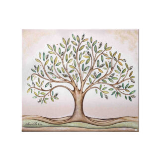 quadro in legno e argento albero della vita acca argenti qd.96 al