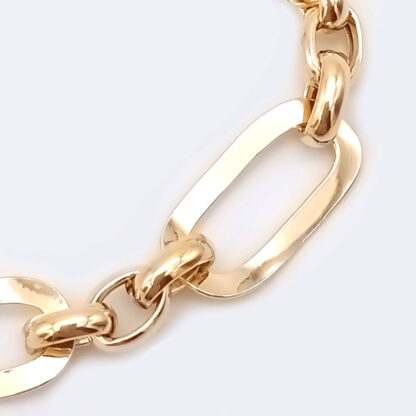 bracciale donna in argento dorato maglia catena