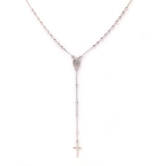 collana donna rosario in argento