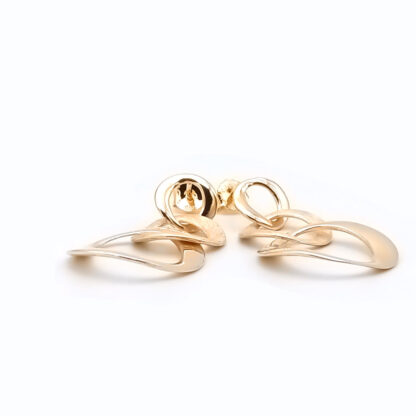 orecchini donna anelli in argento dorato