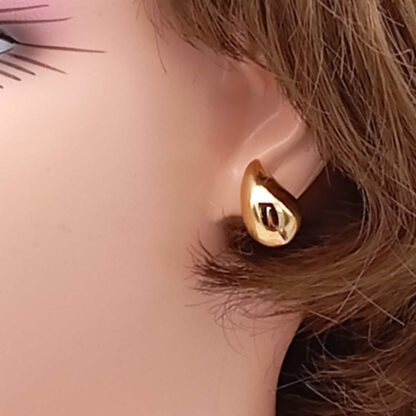 orecchini donna goccia in argento dorato